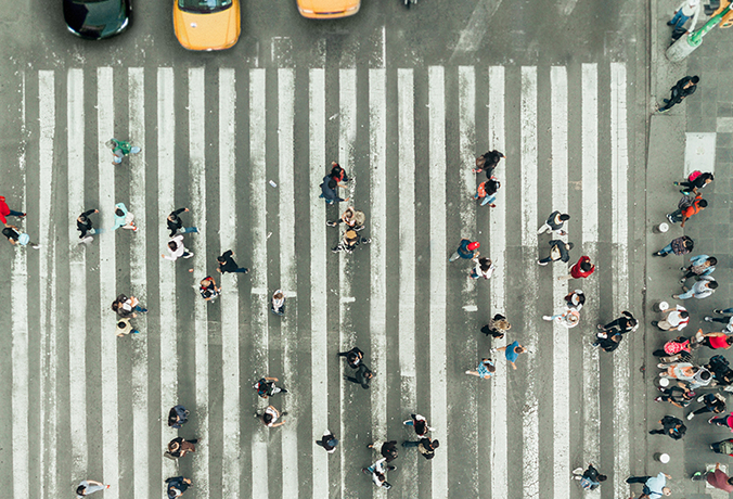 Walking People street